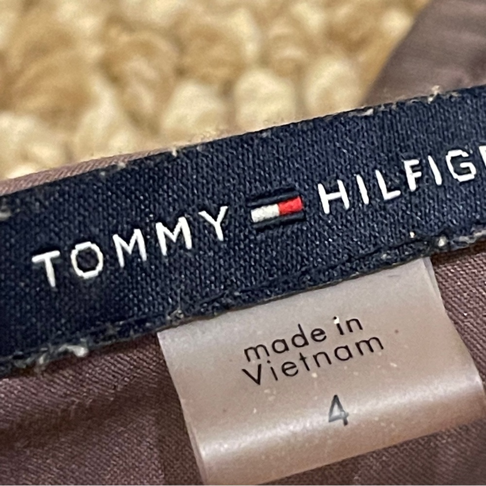 Tommy Hilfiger Scuba Front Zip Sheath Dress Tan Brown 4 - Picture 4 of 8